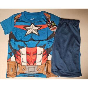 Avengers Captain America Size 6 Outfit‎ Set New